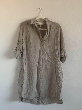cloth & stone Light Taupe Mini Dress